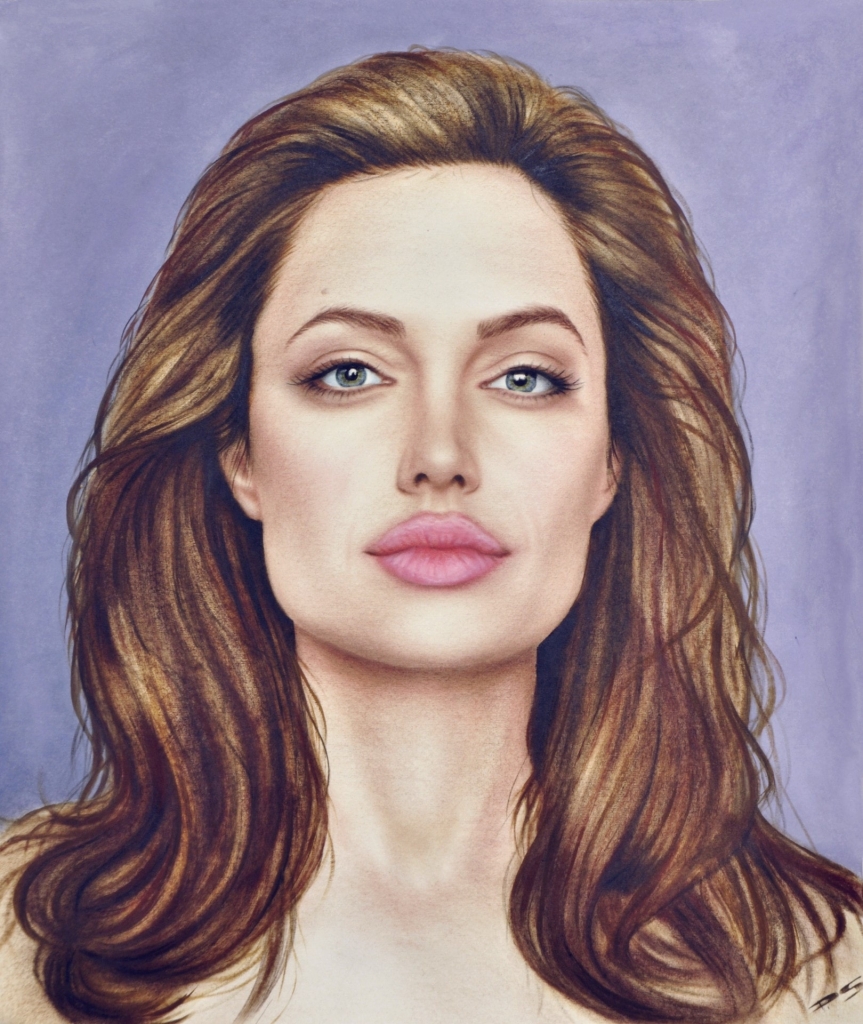 Zeichnung Angelina Jolie