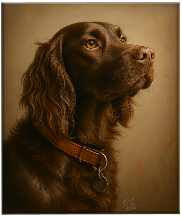 Hundeportrait gemalt nach Foto – Bild 5