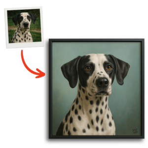 Hundeportrait gemalt nach Foto