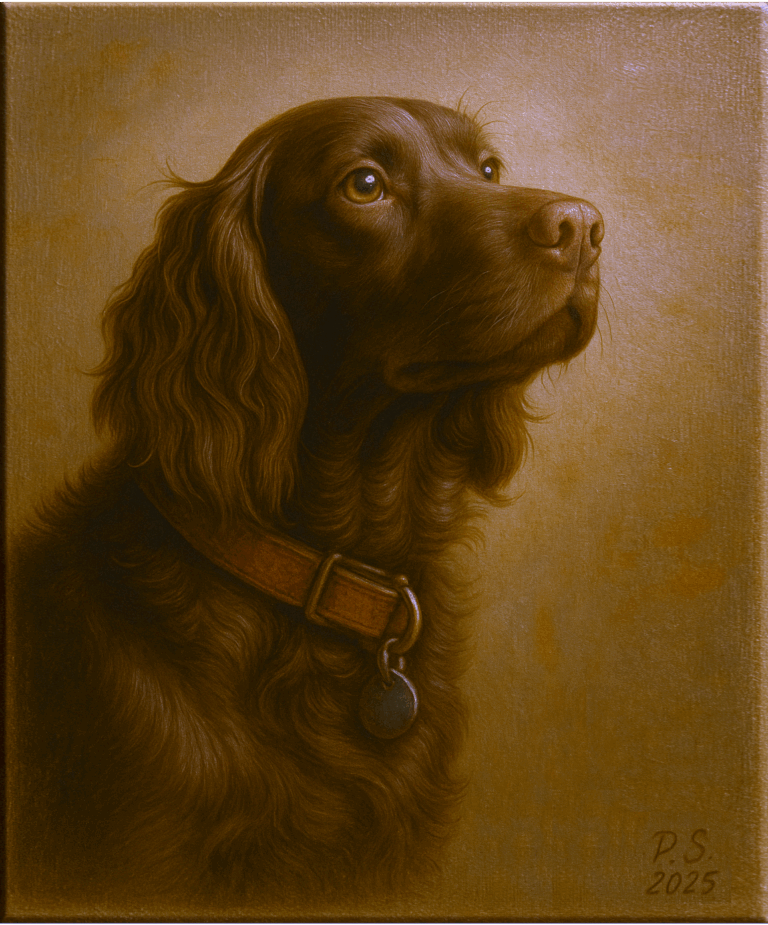 Hund Portrait Hundeportrait malen lassen nach Foto Stefan Pabst