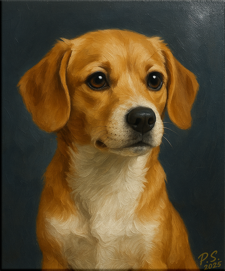 Hundeportrait Portrait Hund malen lassen Stefan Pabst