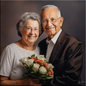 Jubiläum Geschenk Portrait