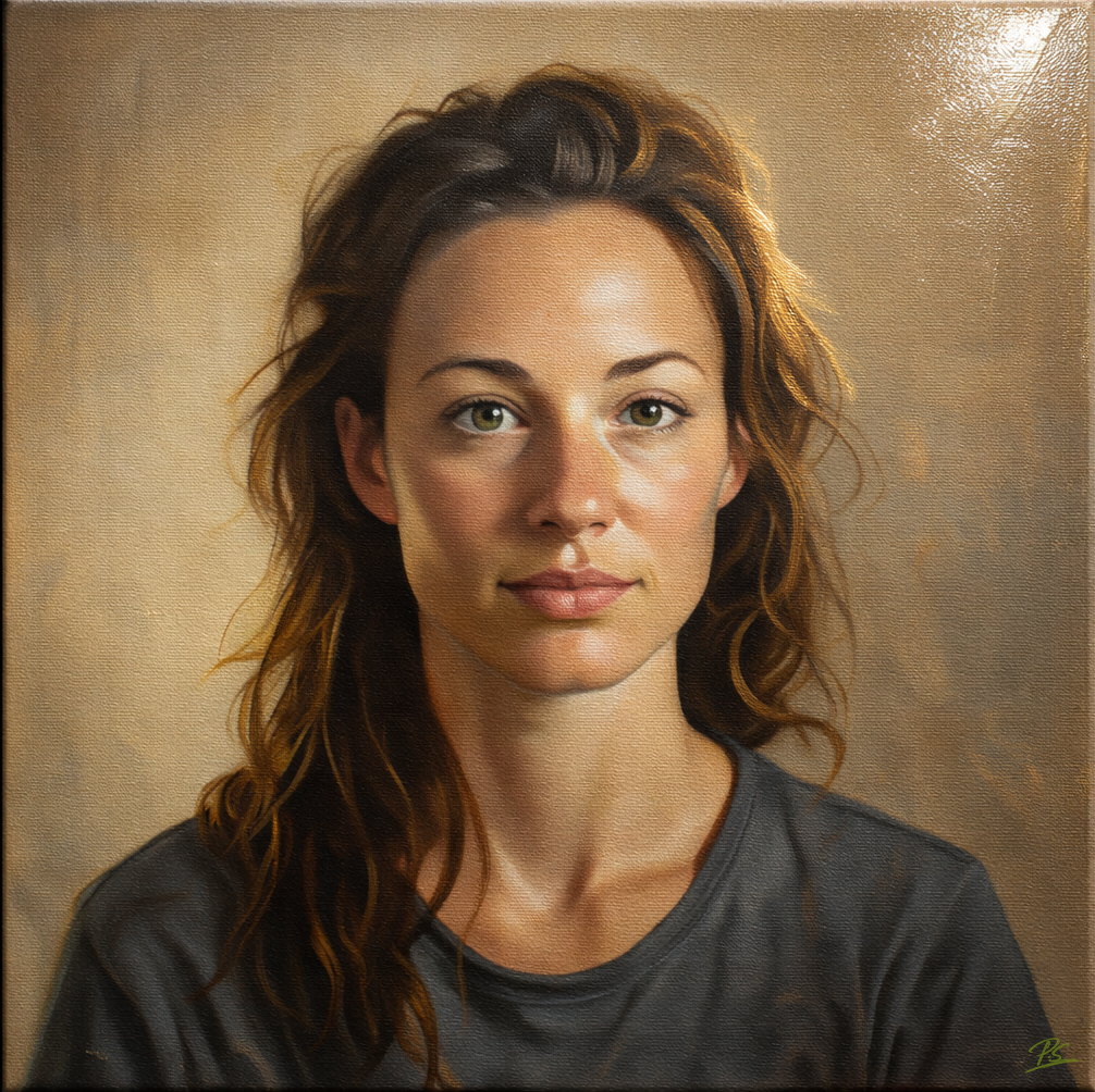 Ölporträt nach Foto – handgemaltes Portrait von Stefan Pabst