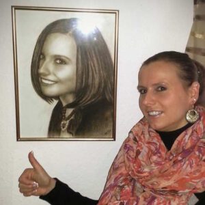 Portrait Frau Bild malen lassen zeichnen Stefan Pabst