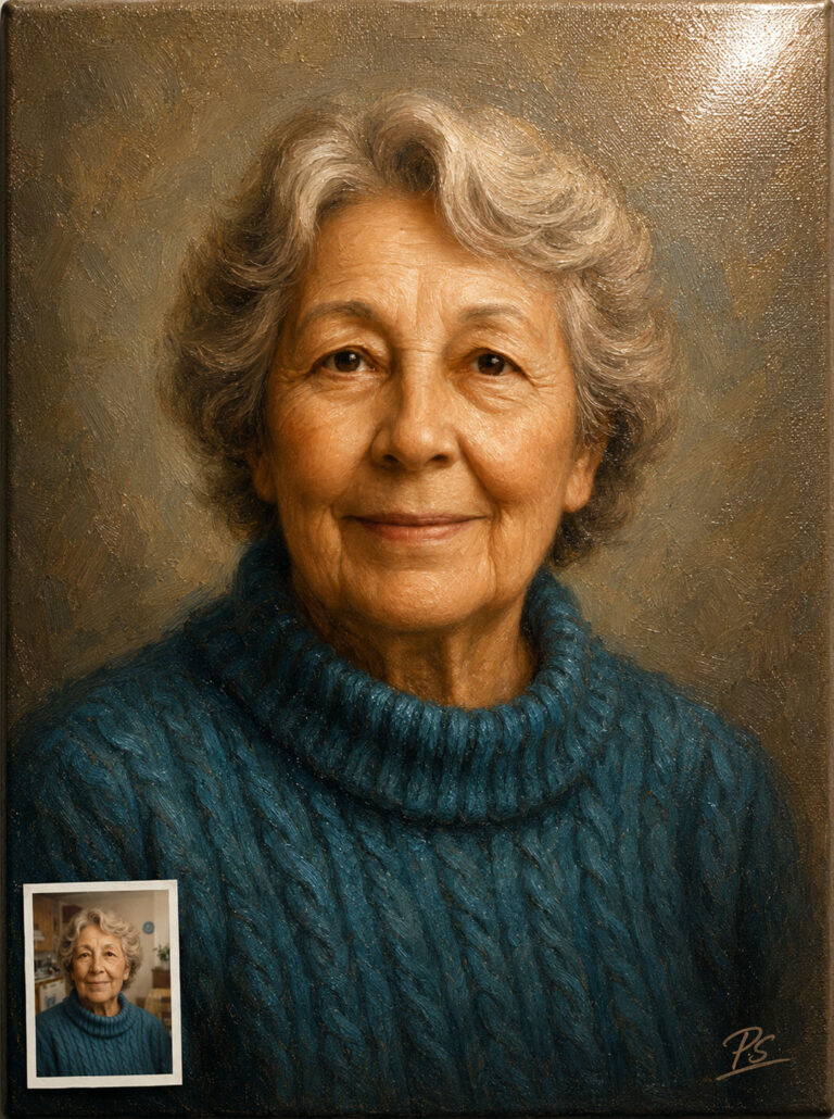 Portrait malen lassen nach Foto