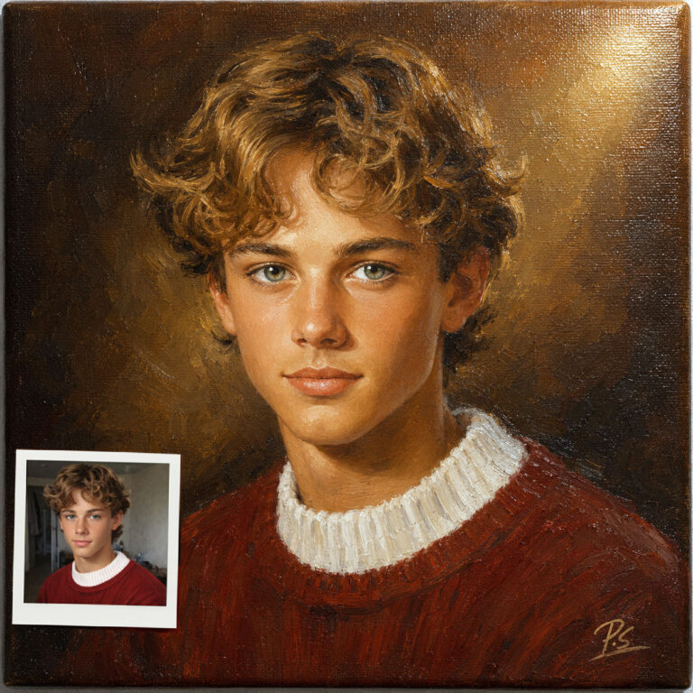 Portrait Bild Gemälde malen Geschenkidee