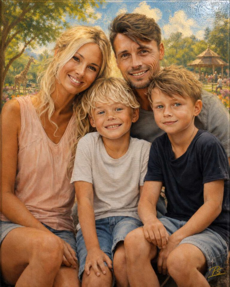 Familienportrait Bild nach foto